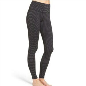Alo Yoga High Waist Black Airbrush Arches Leggings Size Small